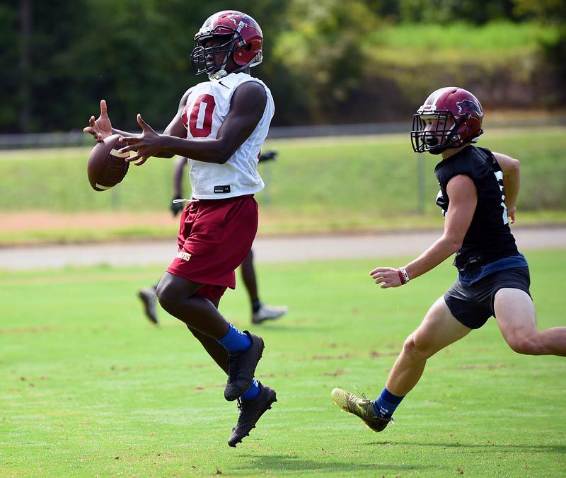 Dothan High Wolves begin football practice